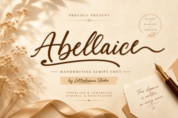Abellaice Script Font Review: A Graceful Typeface for Branding