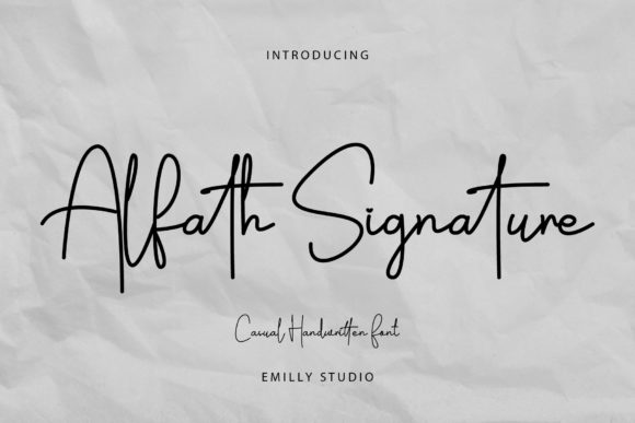 Alfath Signature: A Handwritten Font Built for Campaigns