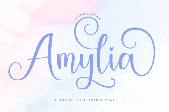 Amylia: A Modern Calligraphy Font for Editorial Warmth