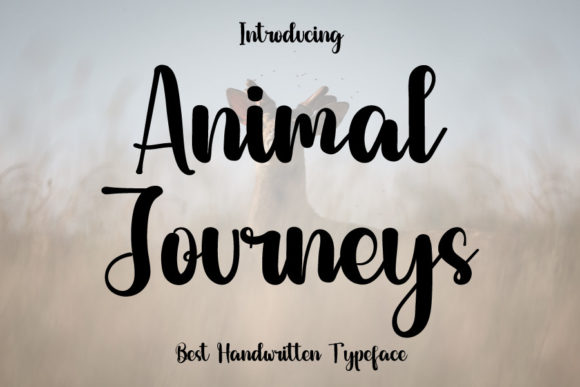 Animal Journeys: A Handwritten Font for Your Business Identity