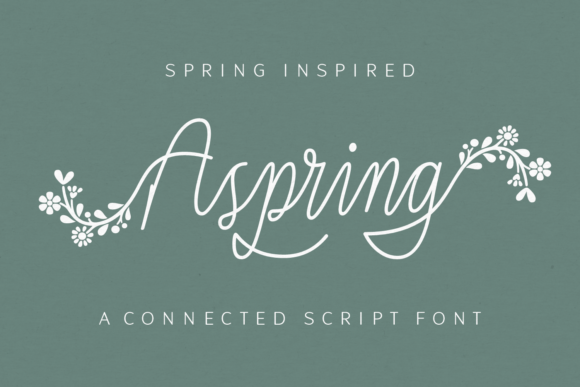 Aspring Script Font: A Spring-Inspired Typeface for Branding