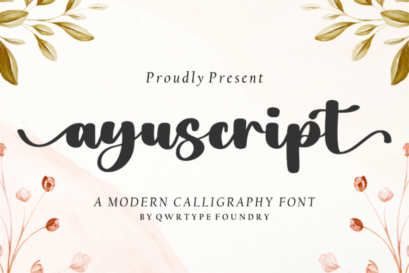 Ayuscript: A Handwritten Font for Crafters and Small Shop Owners