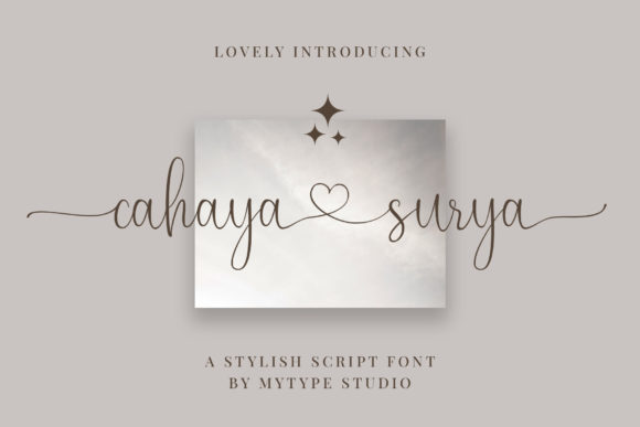 Cahaya Surya: A Script Font for Elegant Business Branding