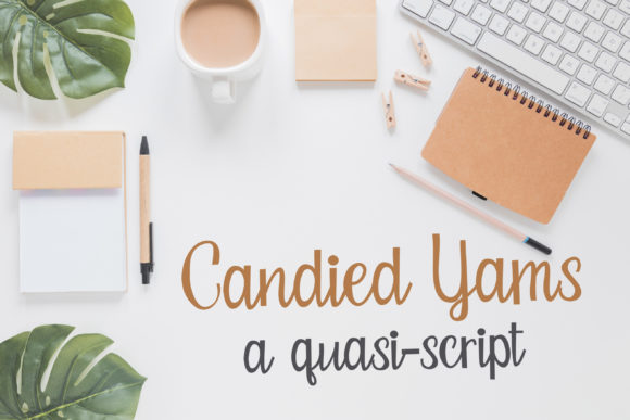 Candied Yams: A Handwritten Font Made for Makers