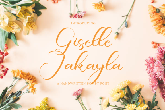 Giselle Jakayla: A Graceful Script Font for Handmade Products