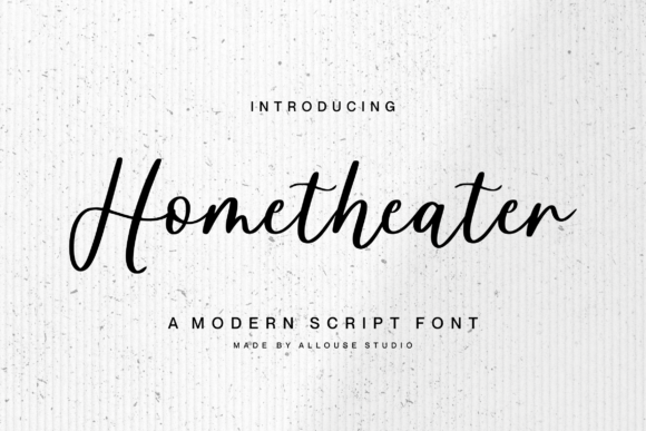 Hometheater Handwritten Font: A Web Designer’s Test Drive for Digital Layouts