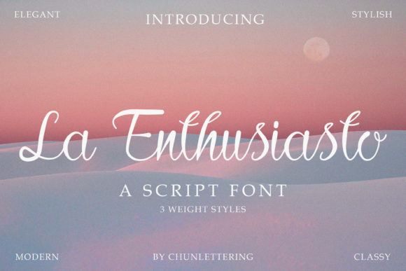 La Enthusiasto: A Script Font for Polished Branding