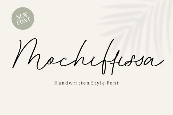 Mochiffissa: A Delicate Script Font for Handmade Labels and Shop Branding