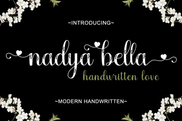 Nadya Bella: A Handwritten Font for Editorial Design