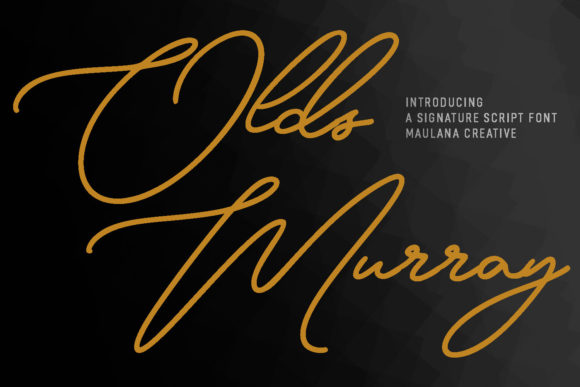 Olds Murray: A Delicate Script Font for Refined Branding
