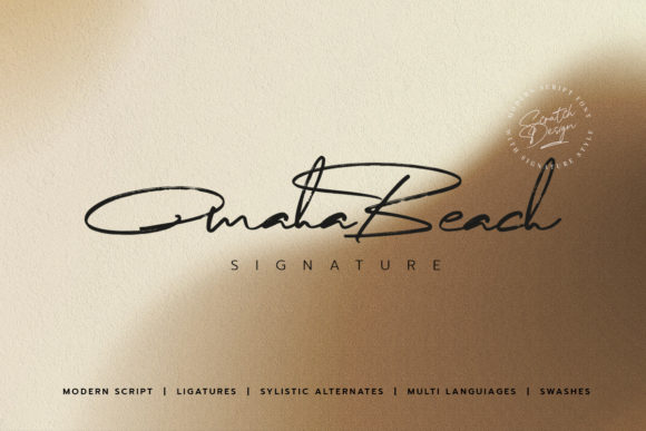 Omaha Beach: A Delicate Script for Digital Branding