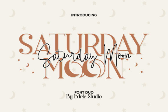Saturday Moon Font Duo for Handmade Brands