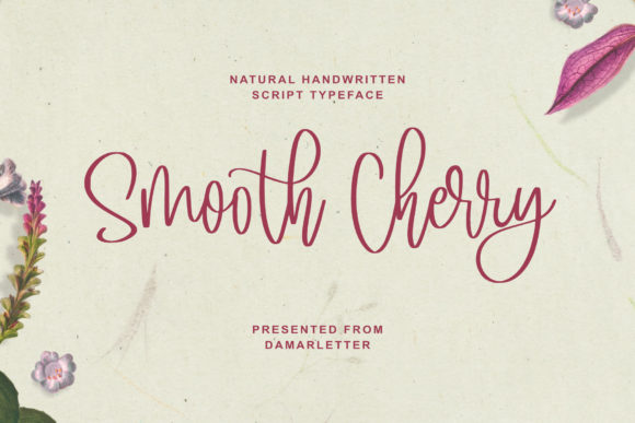Smooth Cherry: A Refined Script Font for Editorial Design