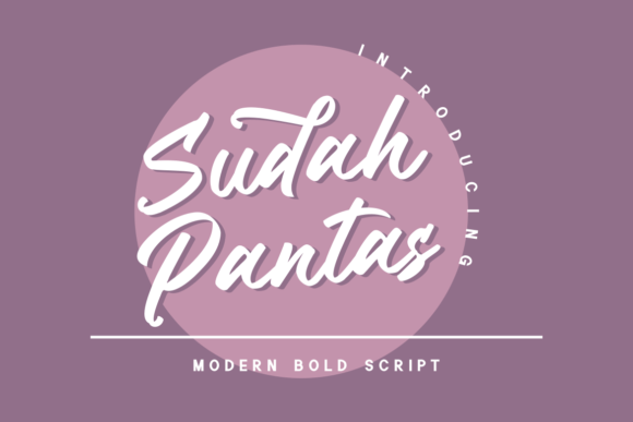 Sudah Pantas: A Script Font That Brings Elegance to Editorial Design