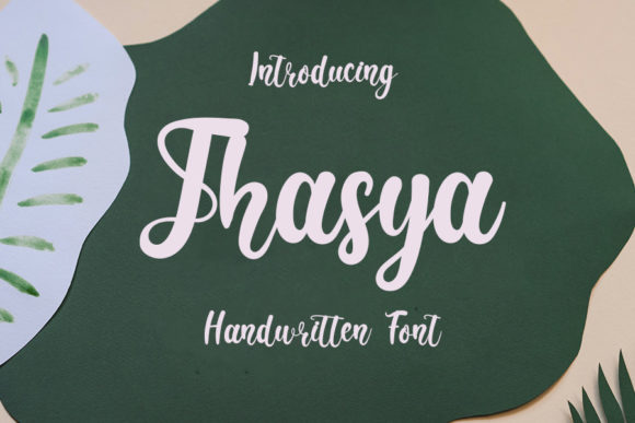 Thasya Font: A Romantic Handwritten Typeface for Makers